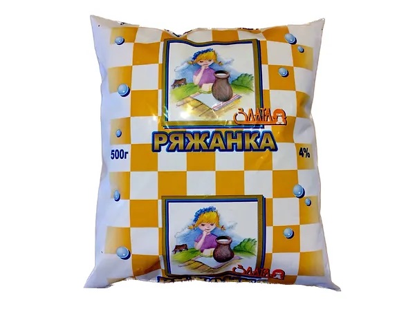 Ряжанка ЗЛАТА 4%, 500 г